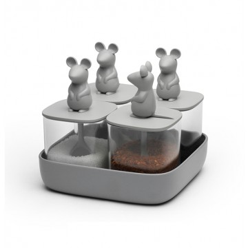 Lucky Mouse Seasoning Container Set