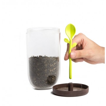 Sprout Jar Container & Spoon