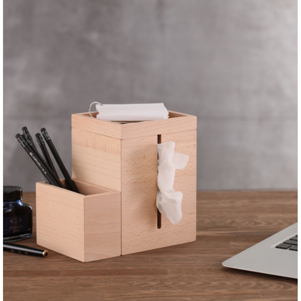 Zen Tissue Box & Desk Organizer