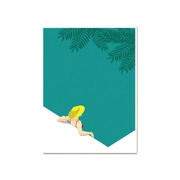 Tropical Bathing Art Print