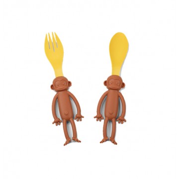 Monkey Spoon & Fork Set