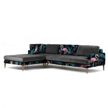 Lucrezia L-Shaped Sofa (Flamingo)