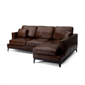 Griffith L-Shaped Sofa (Leather)